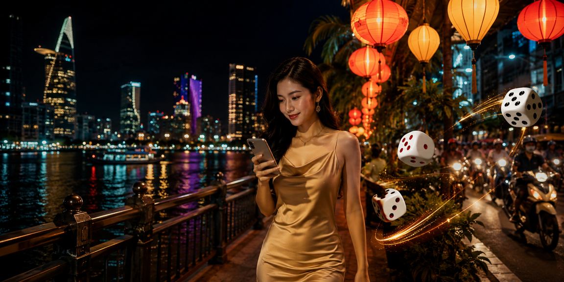 Cảnh chợ đêm TP. Hồ Chí Minh gợi liên tưởng trò chơi Tài Xỉu sôi động về đêm